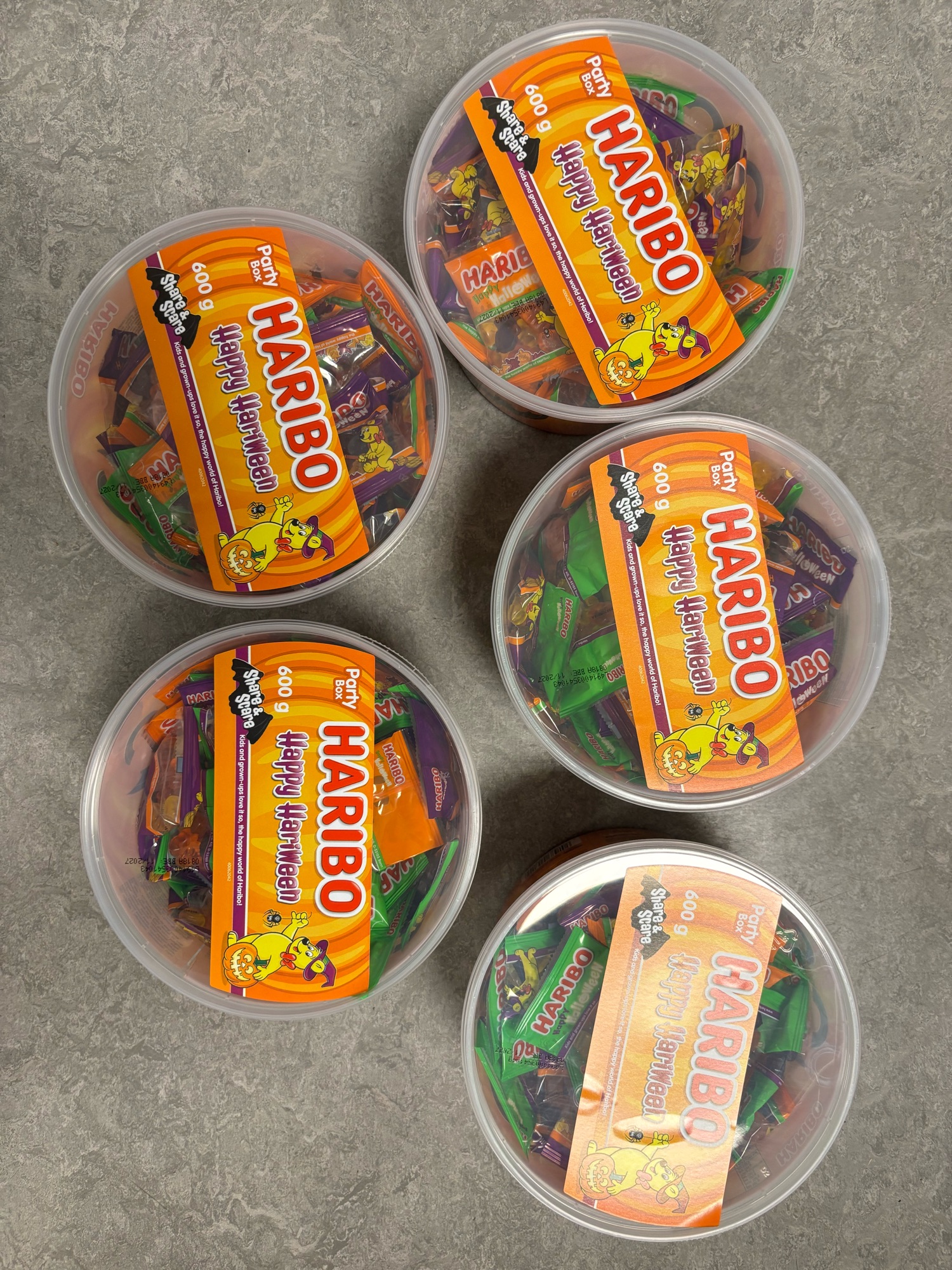 👻 🎃JA TAK HARIBO PARTYBOX 600G. 👻🎃
