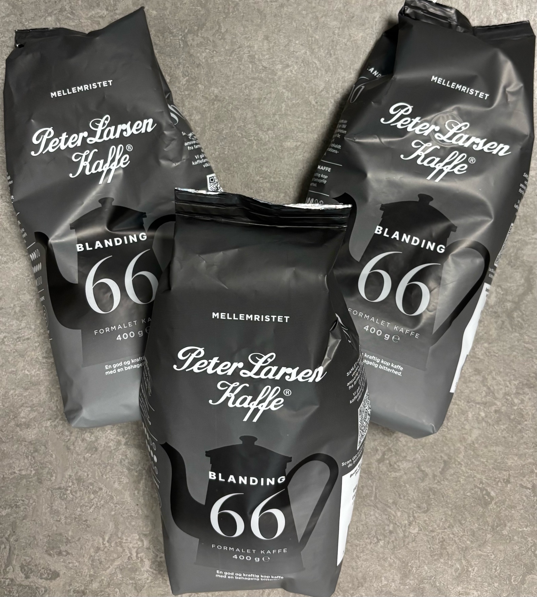 ☕️ JA TAK PETER LARSEN KAFFE GRÅ BLANDING ☕️