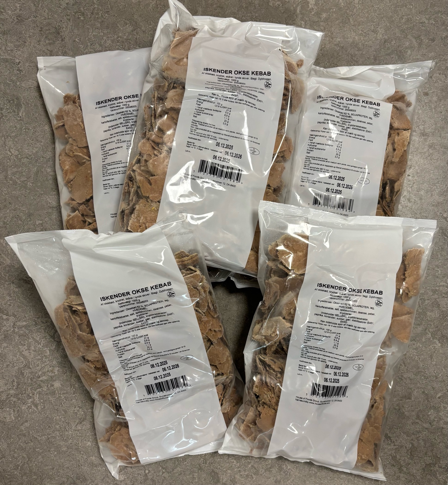 🤑🤑 JA TAK  1 KG. FORSTEGT OKSEKEBAB 🤑🤑