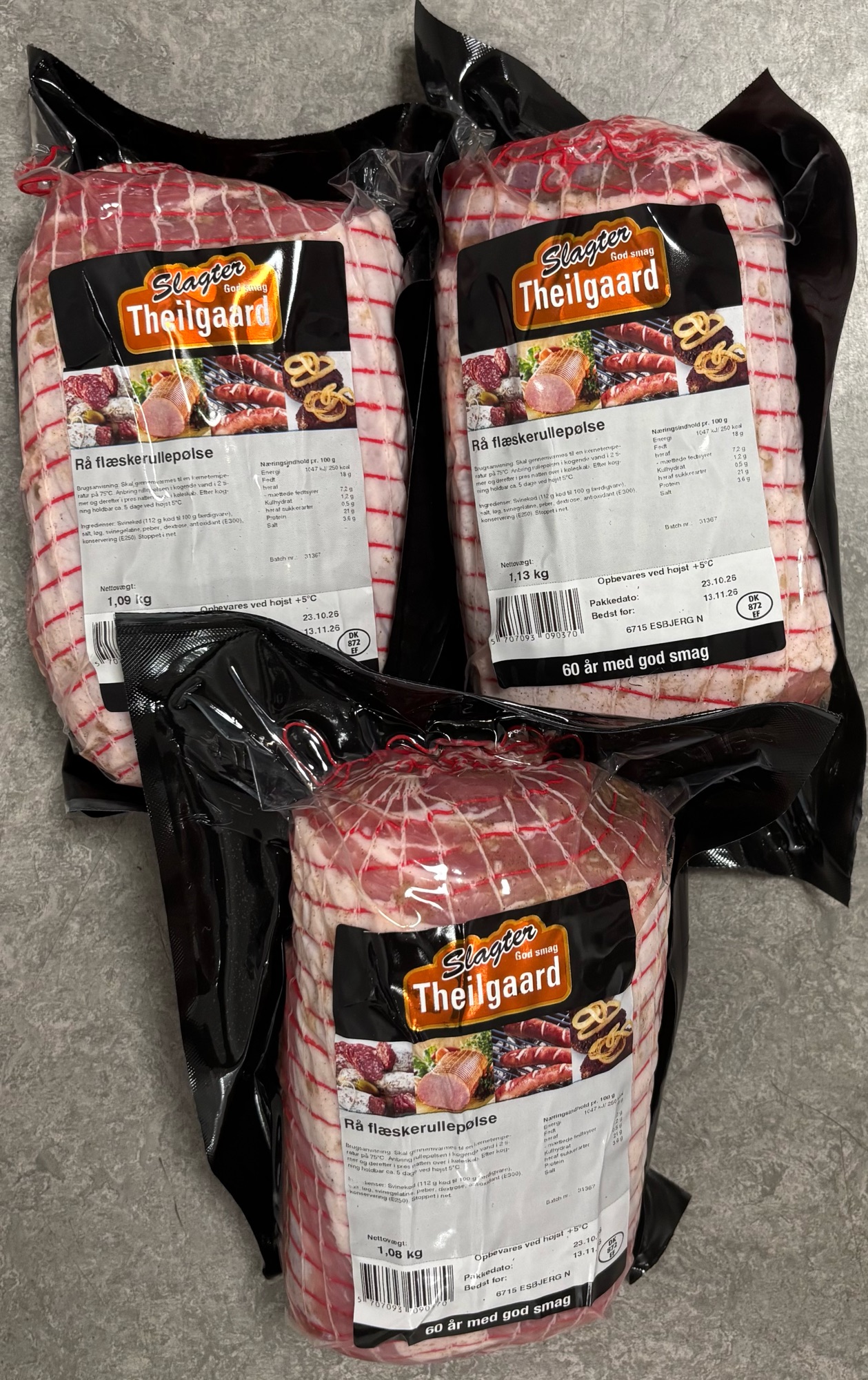 🐷JA TAK SLAGTER THEILGAARD RÅ RULLEPØLSE🐷